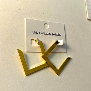 Uncommon James La Mode gold hoops, brand new,never worn